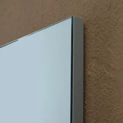 Kiamami Valentina Meuble De Salle De Bains Suspendu Chêne Marron 80Cm, Lavabo Et Miroir 80X60 Silvia