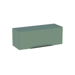 Meuble de salle de bains haut vert sauge mat l.80 x H.30 x P.30 cm, Pamili