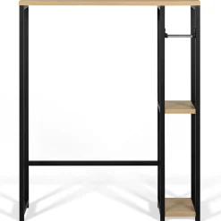 IDMarket Meuble dessus WC avec placard DETROIT design industriel