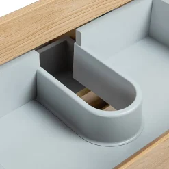Bain-Bain Meuble double Prémonté sous vasque Bois 120Cm SAYA -