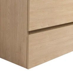 Bain-Bain Meuble double Prémonté sous vasque Bois 120Cm SAYA -