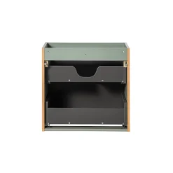 Petits-Meubles Meuble double vasque 140cm 4 tiroirs Jade Vert et Bois* Meuble Vasque
