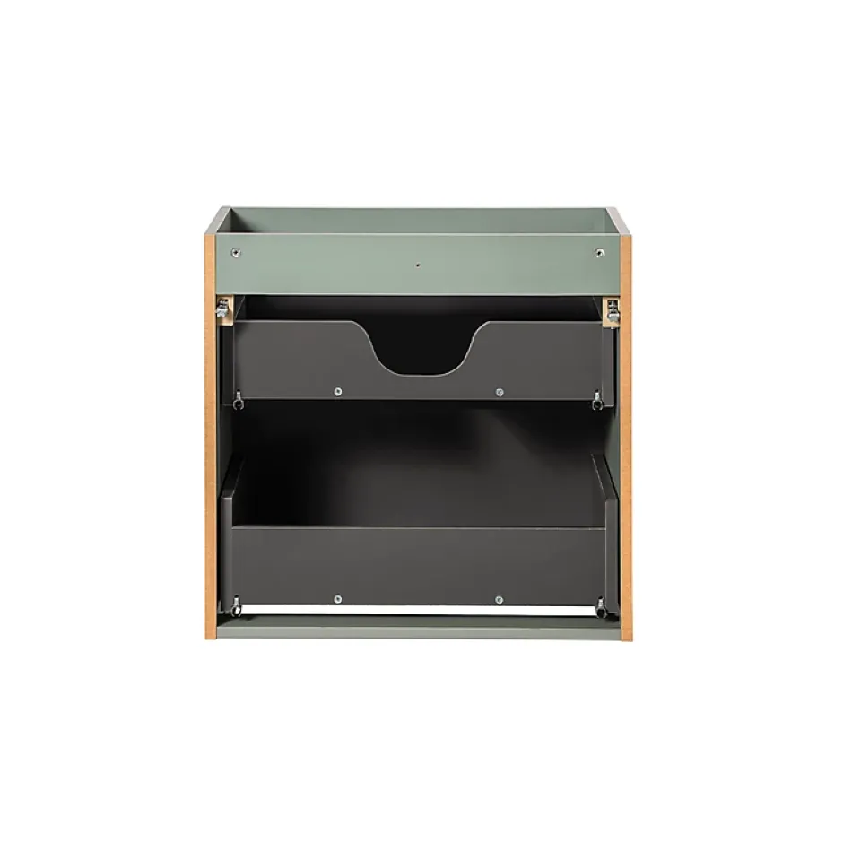 Petits-Meubles Meuble double vasque 140cm 4 tiroirs Jade Vert et Bois* Meuble Vasque