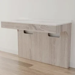 Cuisibane Meuble double vasque PMR ALTEA 120 cm - Cambrian oak* Meuble Vasque