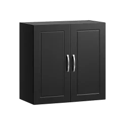 Sobuy Meuble Haut Armoire de Toilettes Salle de Bain Suspendue, 2 Portes, FRG231-SCH,* Armoire De Toilette|Meuble De Salle De Bains Faible Profondeur