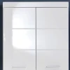 Trend Team Meuble haut de salle de bain AMANDA - 2 portes - Blanc brillant - L73 x P23 x H77 cm -