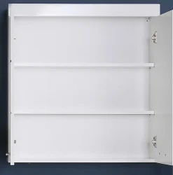 Trend Team Meuble haut de salle de bain AMANDA - 2 portes - Blanc brillant - L73 x P23 x H77 cm -