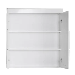 Trend Team Meuble haut de salle de bain AMANDA - 2 portes - Blanc brillant - L73 x P23 x H77 cm -