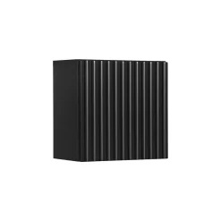Meublorama Meuble haut de salle de bain VANO 1 porte Noir mat L30 x P18 x H30 cm Meuble suspendu* Armoire De Salle De Bains