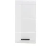 Chb Collection Meuble haut mélaminé blanc brillant. L - H - P : 30 - 77 - 23 cm