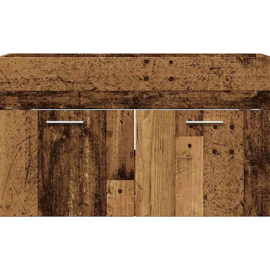 Vidaxl Meuble lavabo de salle de bain vieux bois bois d'ingénierie* Meuble Wc
