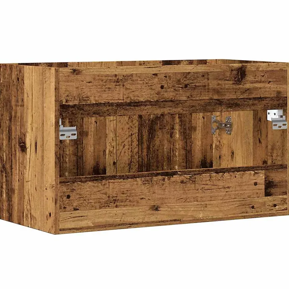 Vidaxl Meuble lavabo de salle de bain vieux bois bois d'ingénierie* Meuble Wc