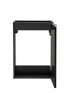 Furnidea Meuble lave main à suspendre ADEL NOIR 40 cm* Lave-Mains
