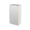 GoodHome Meuble lave mains à poser blanc brillant l.44 x H.79 x P.23 cm, Imandra