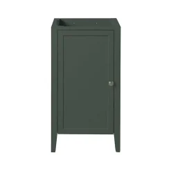 GoodHome Meuble lave mains à poser vert mat l.44 x H.80,6 x P.30 cm, Perma