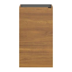 GoodHome Meuble lave mains à poser effet noyer l.44 x H.79 x P.23 cm, Imandra