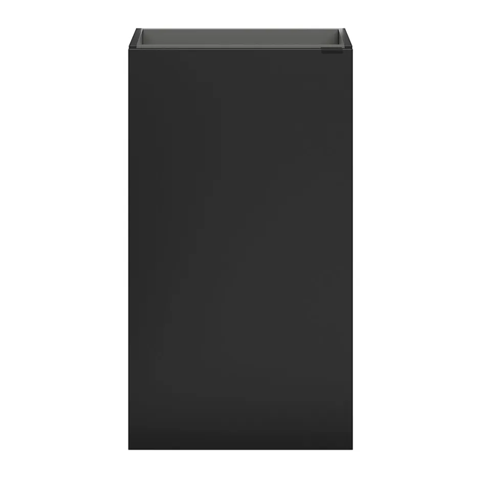GoodHome Meuble lave mains à poser noir mat l.44 x H.79 x P.23 cm, Imandra* Lave-Mains