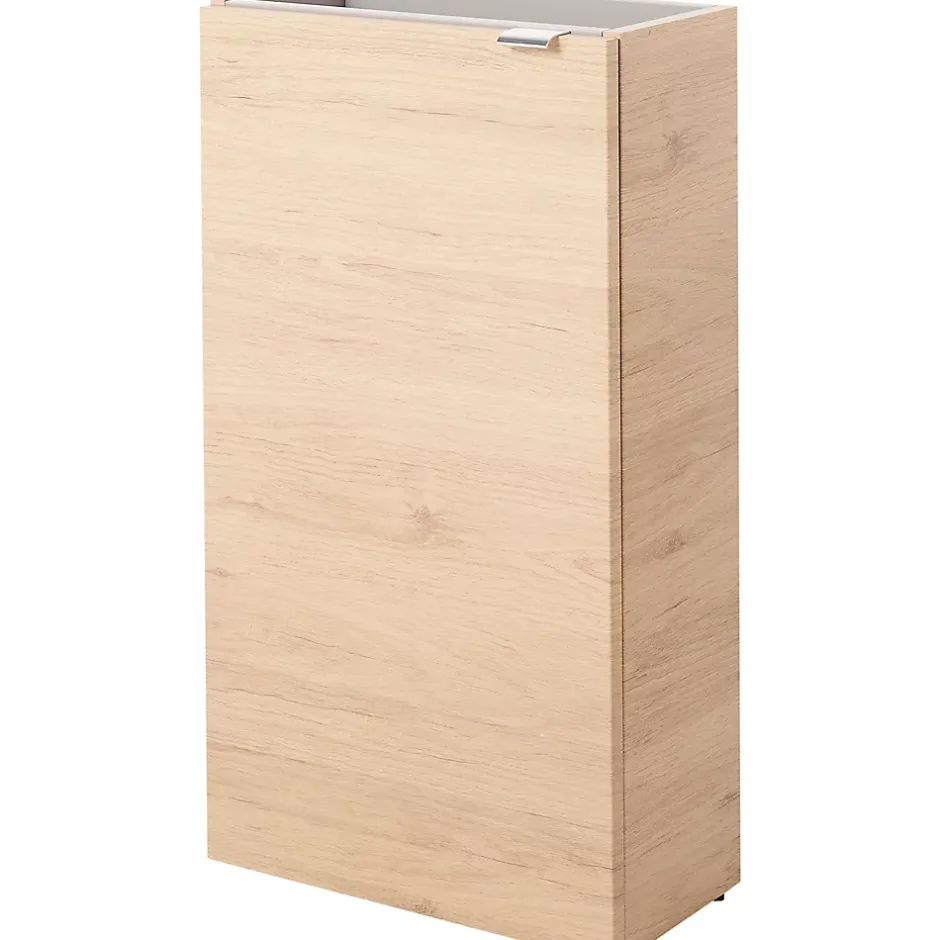 GoodHome Meuble lave mains à poser effet chêne l.44 x H.79 x P.23 cm, Imandra* Lave-Mains