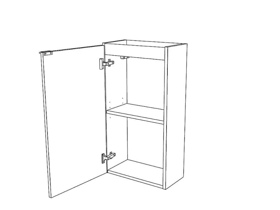 GoodHome Meuble lave mains à poser effet chêne l.44 x H.79 x P.23 cm, Imandra* Lave-Mains