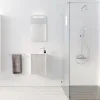 Aurlane Meuble Lave Mains MINI 40x50x22 cm - Gris et Blanc