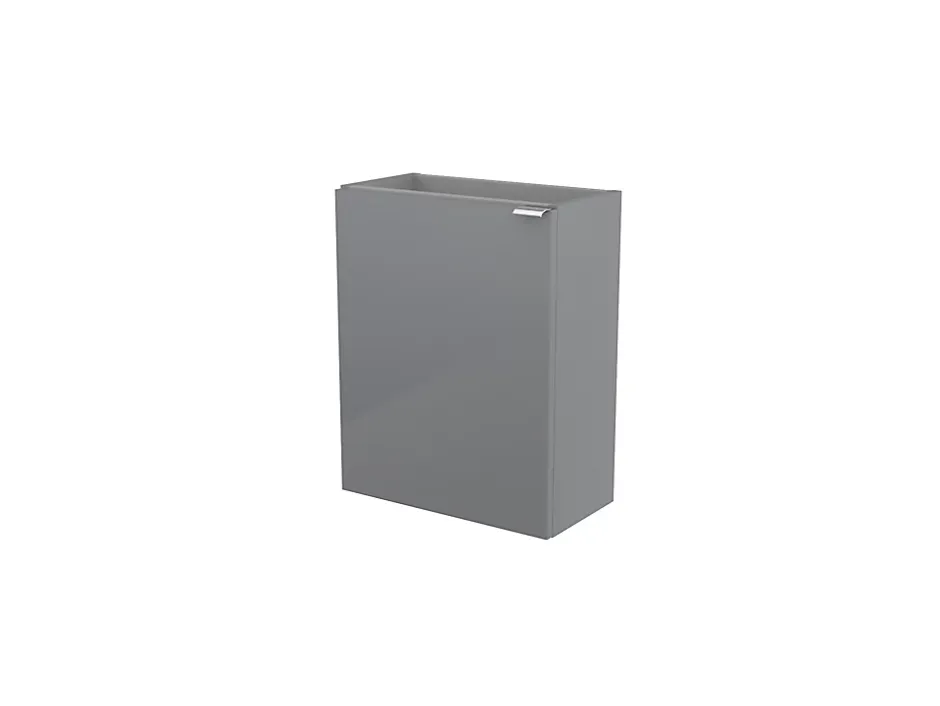 GoodHome Meuble lave mains suspendu gris l.44 x H.55 x P.23 cm Imandra, Imandra