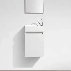 Stano Meuble lave-main salle de bain design SIENA largeur 40 cm blanc laque
