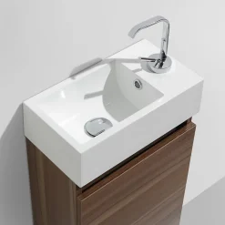 Stano Meuble lave-main salle de bain design SIENA largeur 40 cm noyer