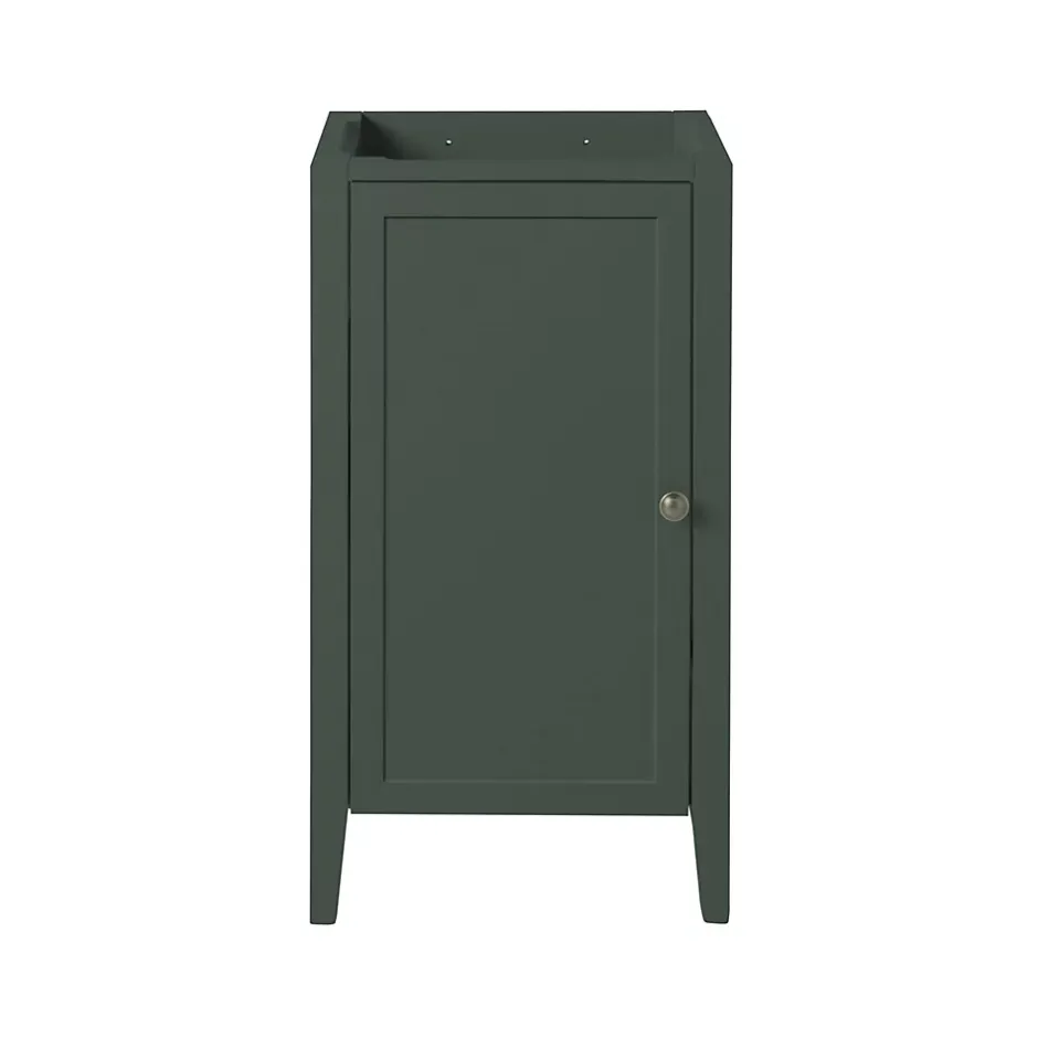 GoodHome Meuble lave-mains à poser l.60 cm vert + plan vasque lave-mains Lana, Perma* Lave-Mains