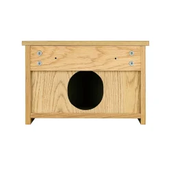 Homesight Meuble lave-mains à suspendre l.40 x H.26,6 x P.30 cm, effet chêne strié, Elli* Lave-Mains