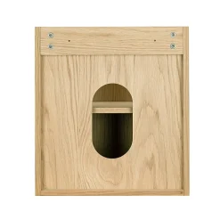 Homesight Meuble lave-mains à suspendre l.43,2 x H.48 x P.22,5 cm, effet chêne clair et jute, Java* Lave-Mains