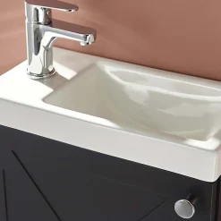 Mob-In Meuble lave-mains AVA Noir carbone* Lave-Mains