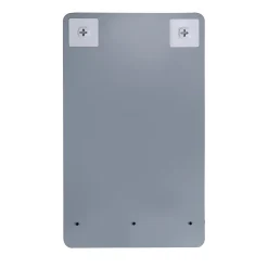 Mob-In Meuble lave-mains AVA noir carbone + miroir tablette blanche