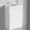 Lomazoo Meuble lave-mains blanc brillant Malibu - 40cm