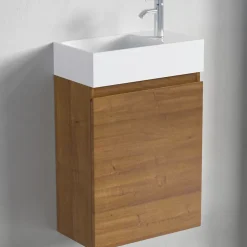 Lomazoo Meuble lave-mains chêne chaud Malibu - 40cm* Lave-Mains