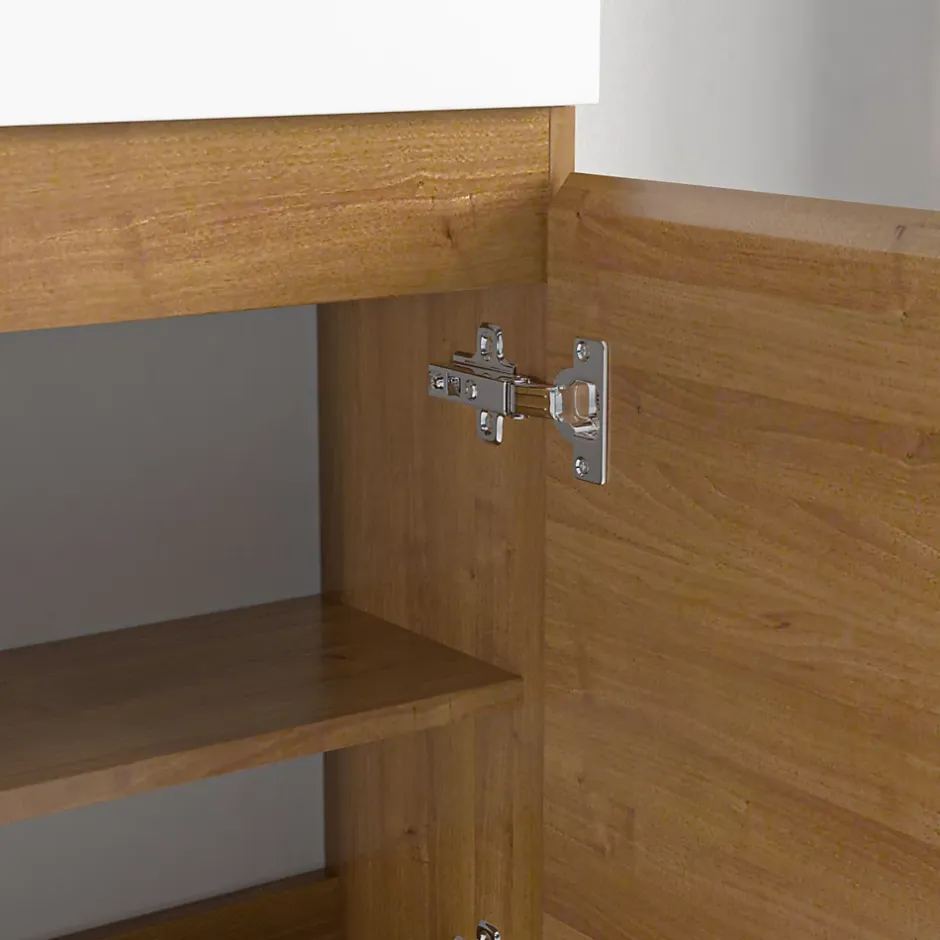 Lomazoo Meuble lave-mains chêne chaud Malibu - 40cm* Lave-Mains