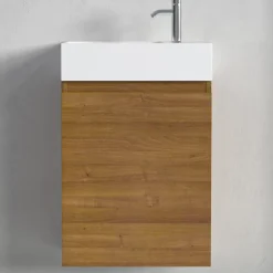 Lomazoo Meuble lave-mains chêne chaud Malibu - 40cm* Lave-Mains