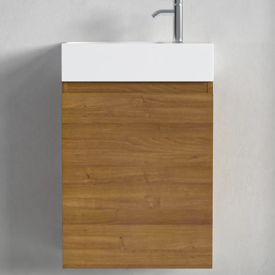 Lomazoo Meuble lave-mains chêne chaud Malibu - 40cm* Lave-Mains