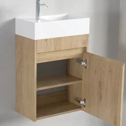 Lomazoo Meuble lave-mains chêne clair Ibiza- 40cm* Lave-Mains