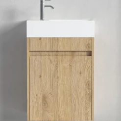 Lomazoo Meuble lave-mains chêne clair Ibiza- 40cm* Lave-Mains