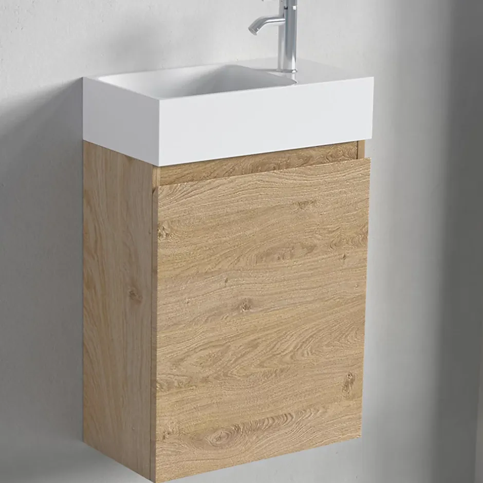 Lomazoo Meuble lave-mains chêne clair Malibu - 40cm* Lave-Mains