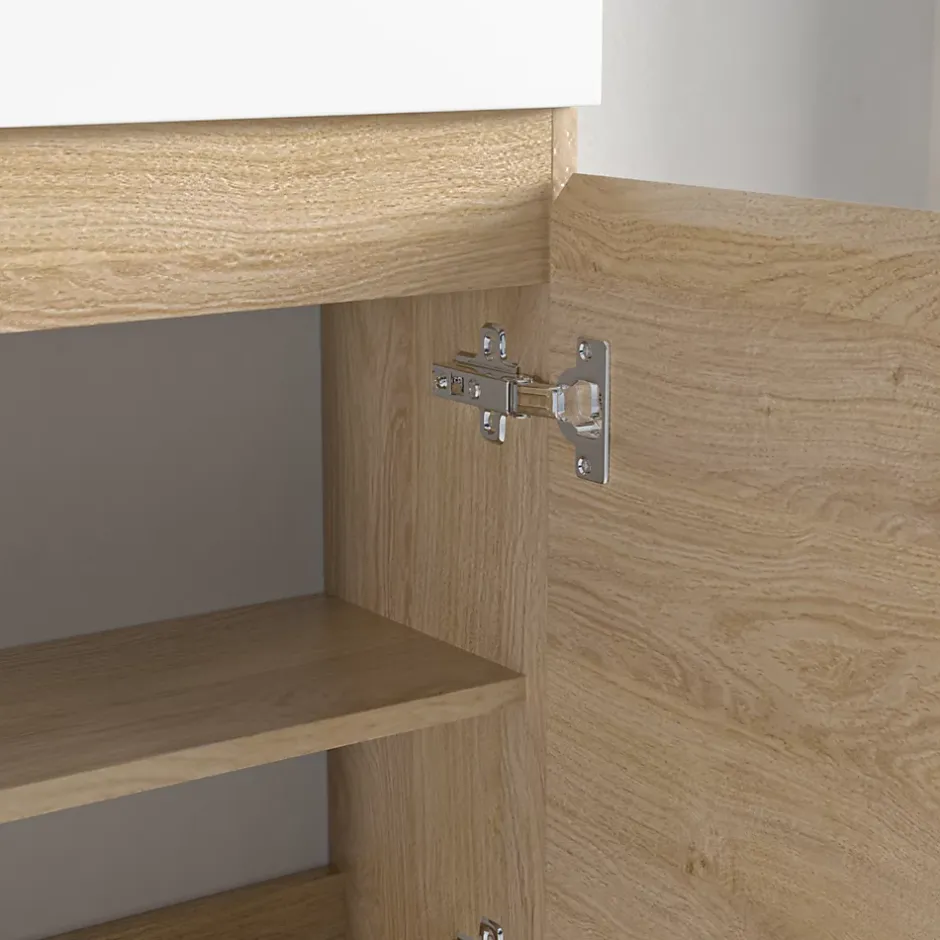 Lomazoo Meuble lave-mains chêne clair Malibu - 40cm* Lave-Mains