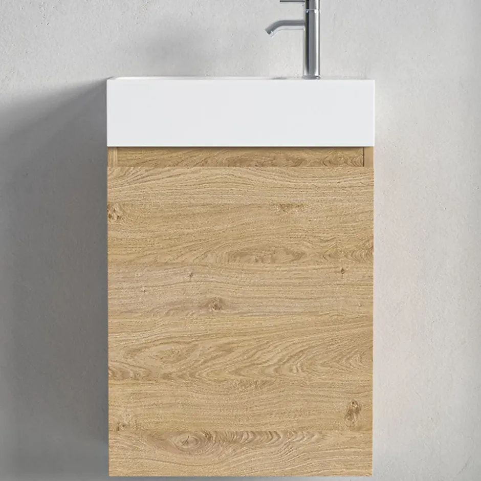 Lomazoo Meuble lave-mains chêne clair Malibu - 40cm* Lave-Mains