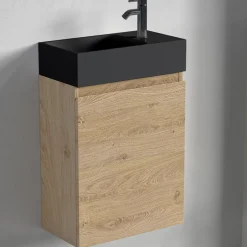 Lomazoo Meuble lave-mains chêne clair Malibu - 40cm