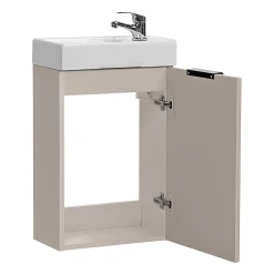 Petits-Meubles Meuble lave-mains 40cm 1 porte Adriel Cachemire* Lave-Mains