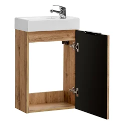 Petits-Meubles Meuble lave-mains 40cm 1 porte Adriel Bois