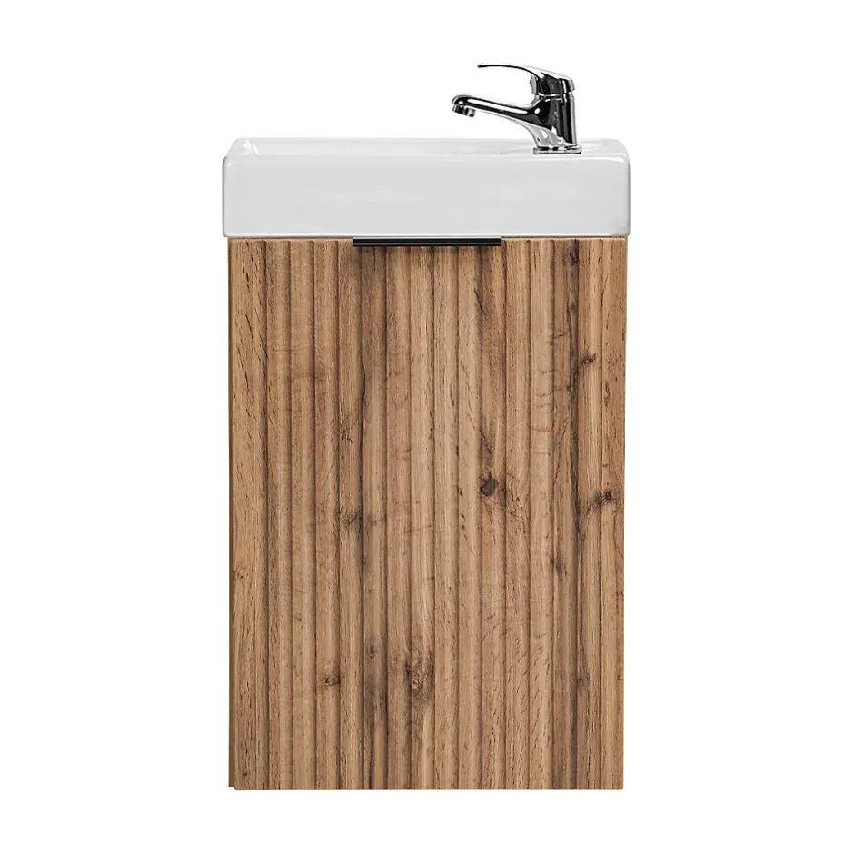 Petits-Meubles Meuble lave-mains 40cm 1 porte Adriel Bois