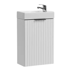 Petits-Meubles Meuble lave-mains 40cm 1 porte Adriel Blanc