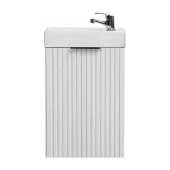 Petits-Meubles Meuble lave-mains 40cm 1 porte Adriel Blanc