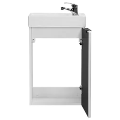 Petits-Meubles Meuble lave-mains 40cm 1 porte Adriel Blanc