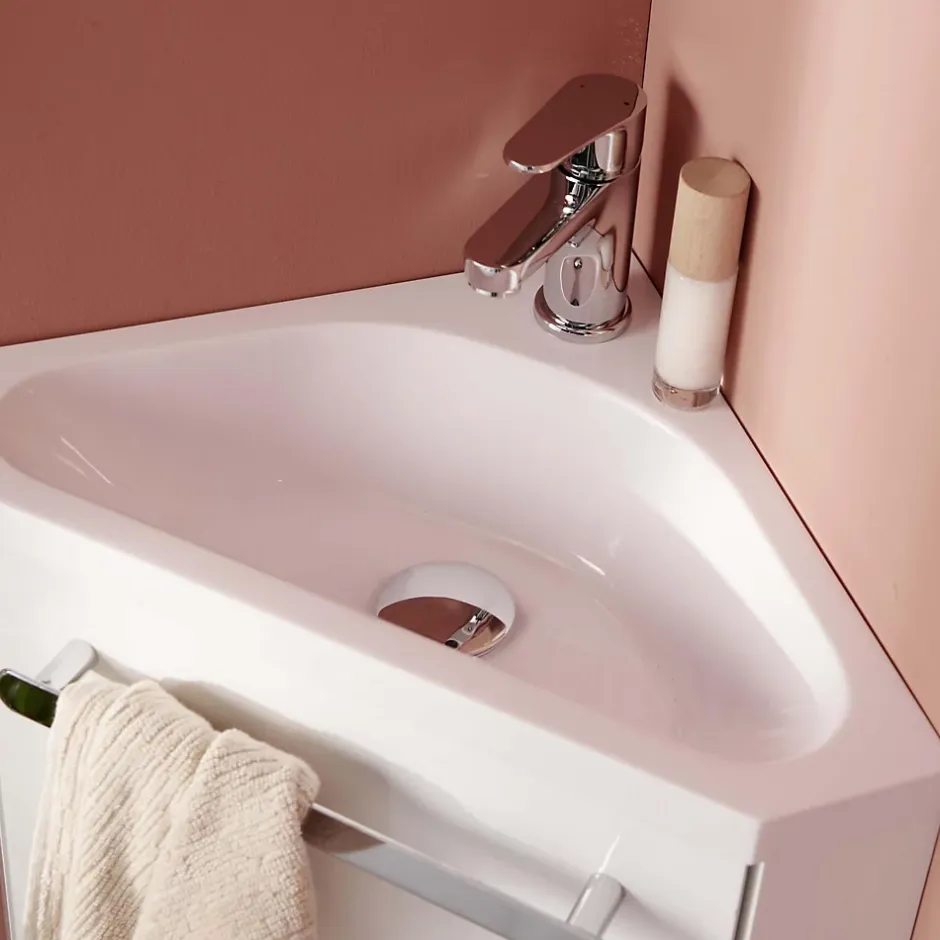 Mob-In Meuble lave-mains d'angle SKINO